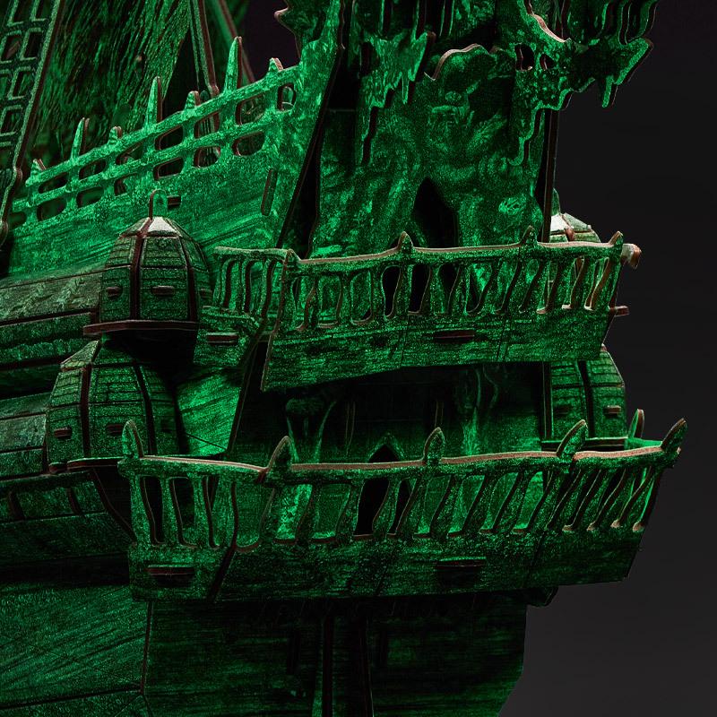 Rubik's Cube 3D Flying Dutchman Pirate Ship: Challenging DIY Model for Adults