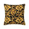 Luxury Golden European Floral Modern Pillow Cover Decoration Baroque Victorian Art Cushions for Sofa