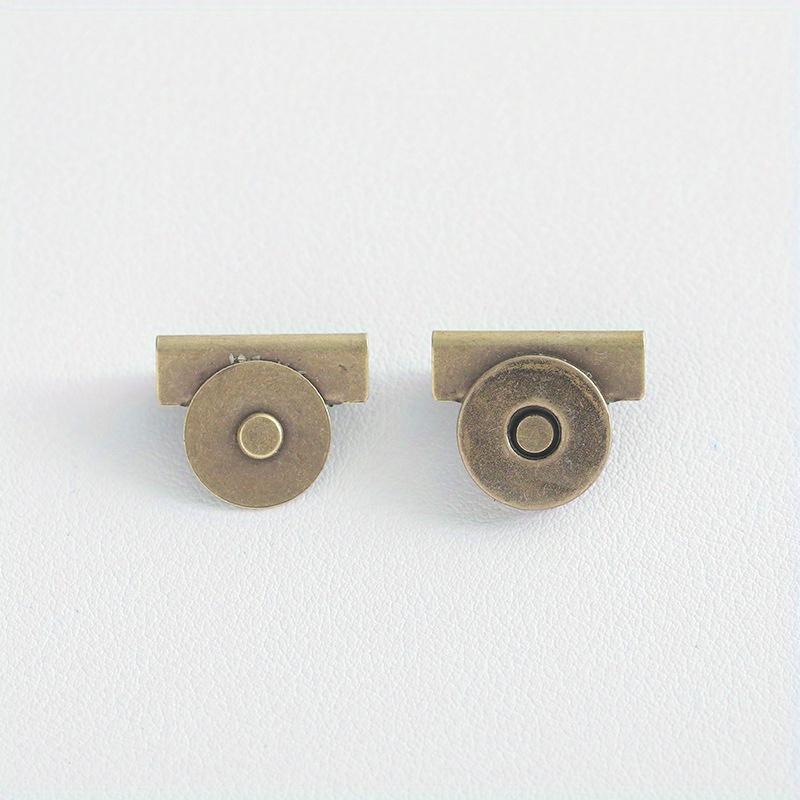 

2Pcs Antique Bronze Magnetic Clasp, Iron Clip, Bag Mouth Edge Clip, Handbag Button, Clasp Bag, Purse Making Accessories
