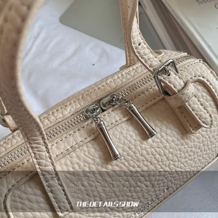 Mini Boston Bag s lychee vzorem Dámská taška přes rameno