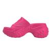 EVA women's high-heeled cm slippers summer wear one-word women's beach shoes platform slippers soft-soled cool slippers
