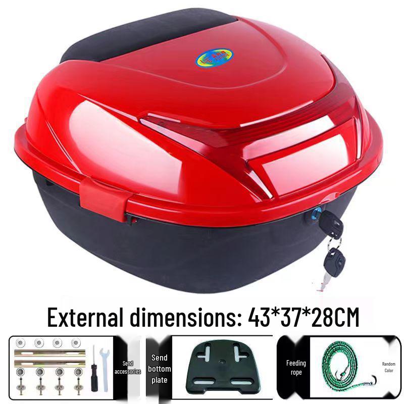 Universal Electric Vehicle Trunk & Storage Box for Motorcycles and Scooters