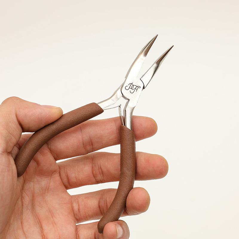 High-End Carbon Steel Needle Nose & Bent Tip Pliers for DIY Wire Wrapping