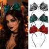 Fun Halloween Costume Props Headband with Spider Web Bow And Eyeball/Pumpkin/Ghost Decor for Lightweight Adults Kids Cosplay Masquerade Party