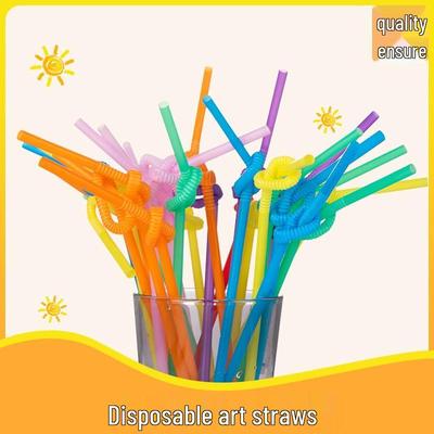 Individually Wrapped Bendable PLA Straws - Food Grade, Degradable, Color Options