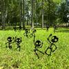 Dancing Skeleton Lawn Garden Decoration Outdoor Creative Silhouette Garden Decoration Signboard Plugin Garden Statue Sculpture