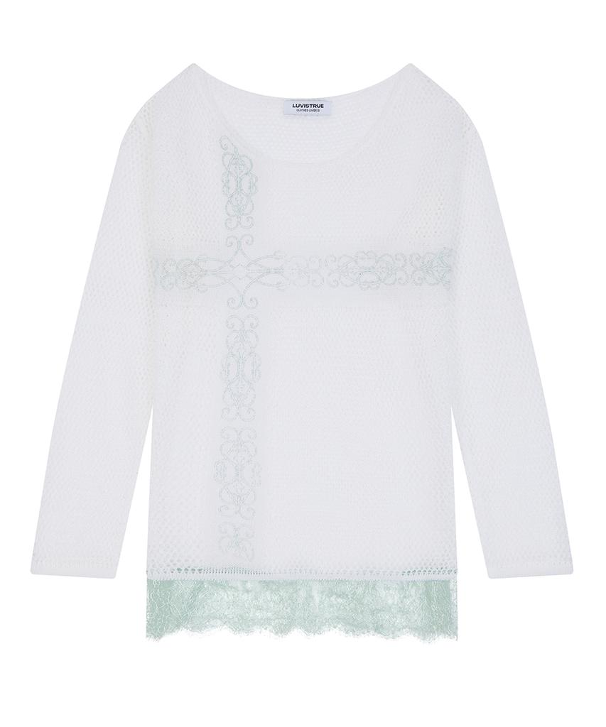 LUVISTRUE Sy Lace Net Knit(White)