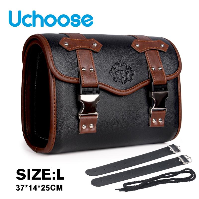 Motorcycle Saddlebag Side Bag Retro PU Motorcycle Tool Bag For ADNOH Rebel 250 500 For Rebel 1100 300 For W400 W650 SR400 XL883L