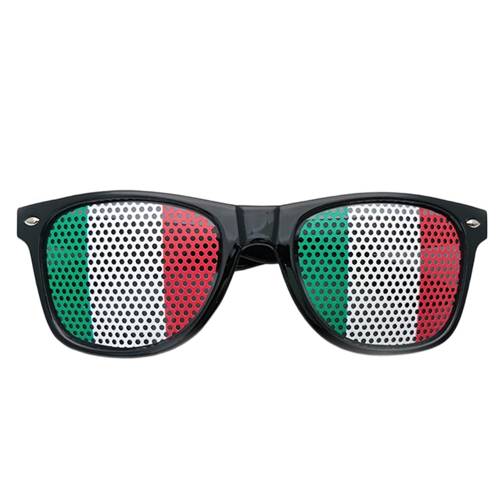 Multicolored Flag Sticker Sunglasses