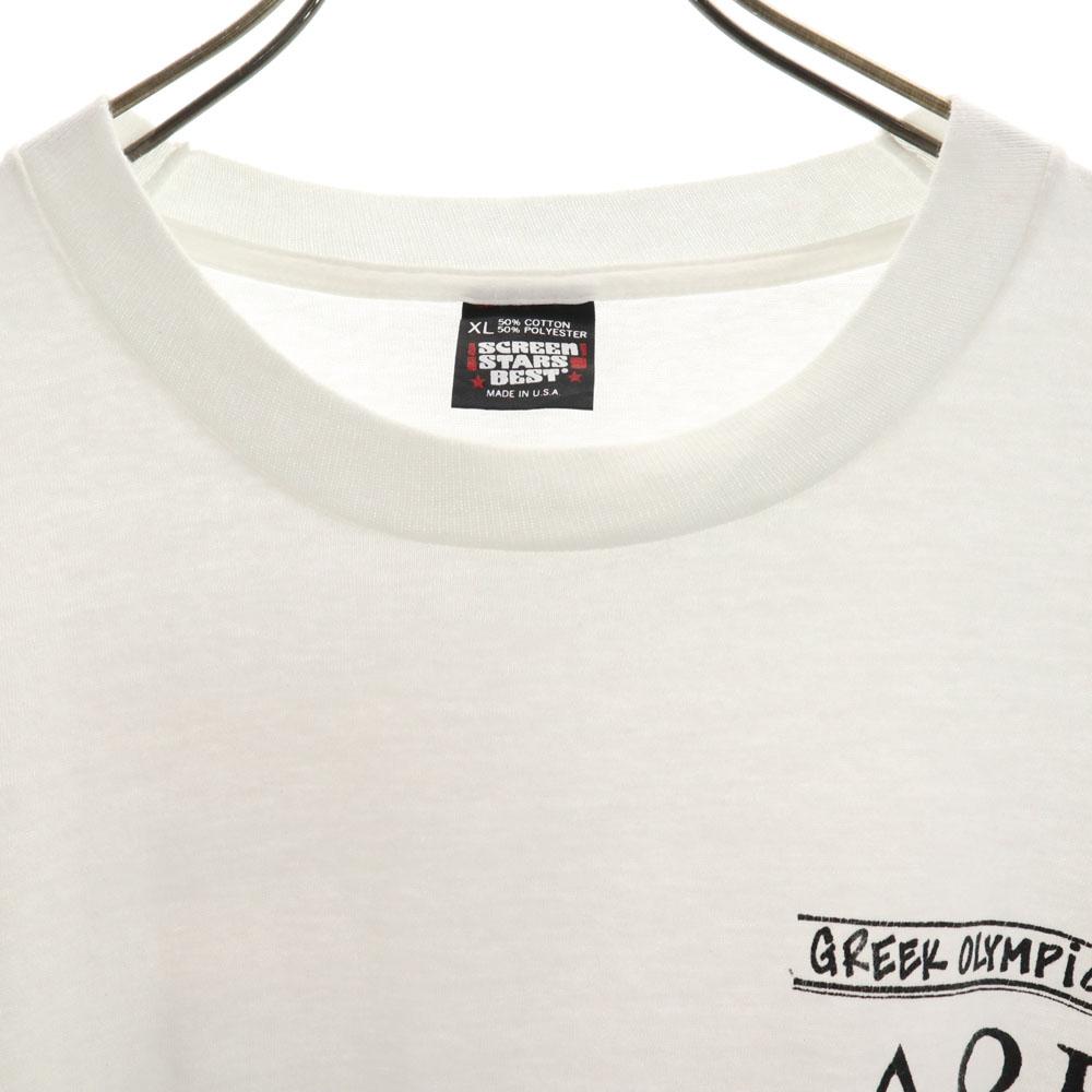SCREEN STARS BEST 90s Old Olympic Made In the USA Back Print Short Sleeve Single Stitch T-shirt Men's Used