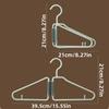 12pcs Foldable Coat Hangers - Portable Travel Hangers, Space-Saving Design,Ideal for Clothes & Coats