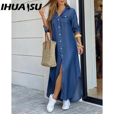 Spring Summer Fashion Sexy Blouse Long Skirt Dress Women