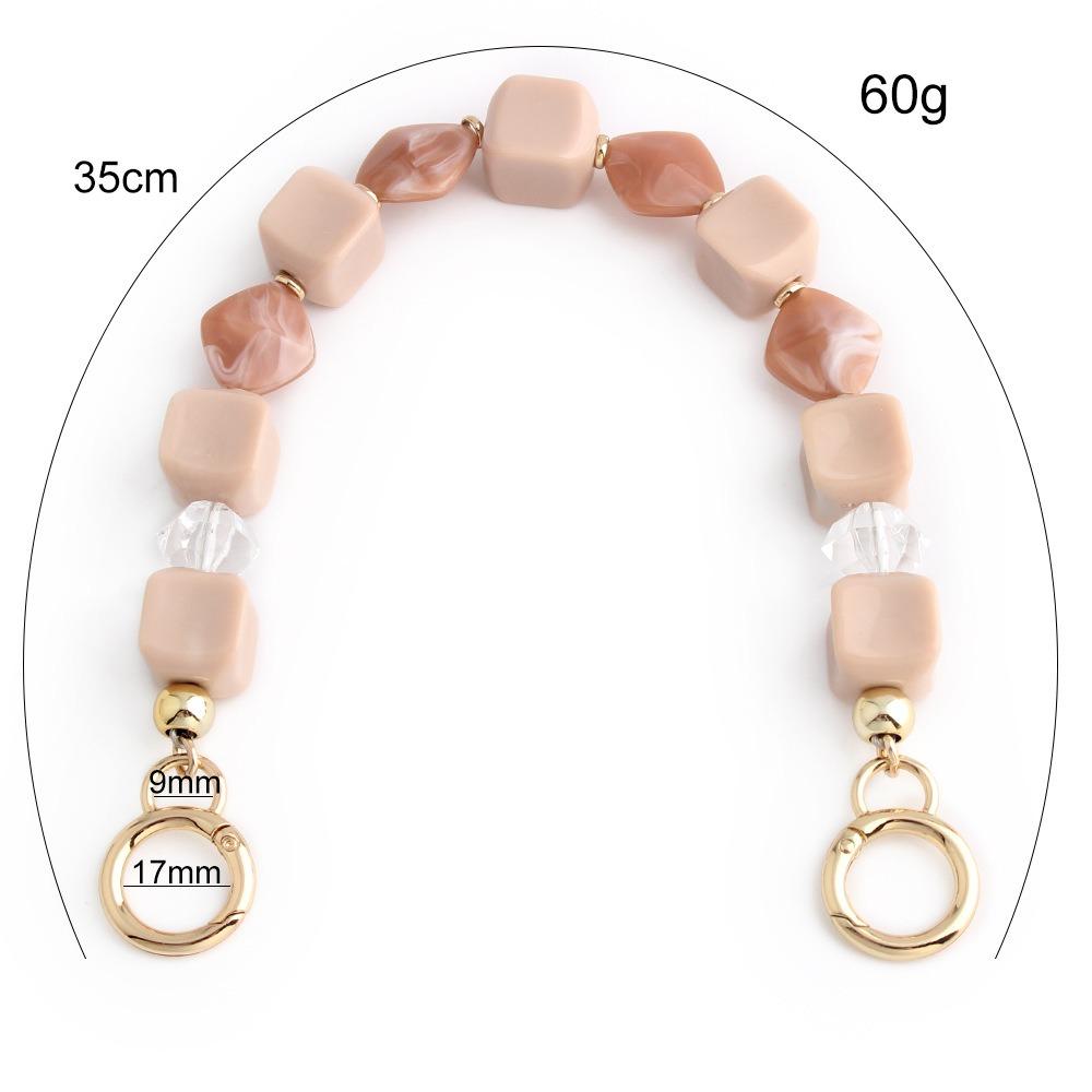 

DIY Decoration Acrylic Beads Bag Chain Replaceable Handle Chain Hanging Accessories Style 6