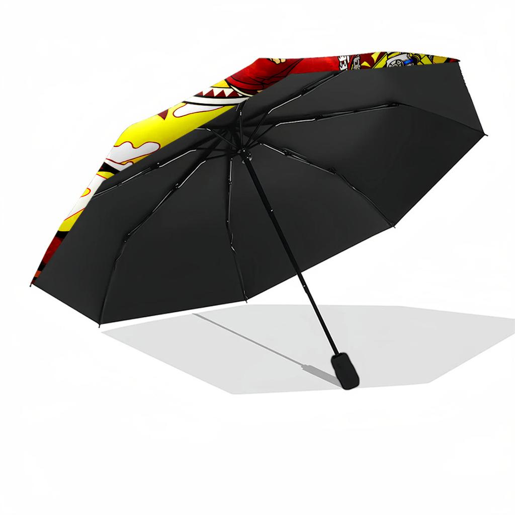 Keyblade Adventure Portable Automatic Umbrella Sturdy 8-Rib Shaft Lightweight All-Season Use Outdoor Accessory Gift for Festivals