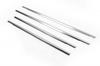 External Edging of Glasses (4 Pcs, Stainless Steel) OmsaLine - Italian Stainless Steel for Ford Focus II 2008-2011