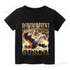 Italian Brainrot Cotton T-shirt Kids Clothes Boys Girls Funny Tops Tung Tung Sahur Ballerina Cappuccino Print Tees Streetwear