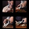 WXCOO Professional Kitchen Knife Durable Powerful Meat Cleaver Scissor Chicken Bone Utility Knife Japanese Fruit Kitchen Knife