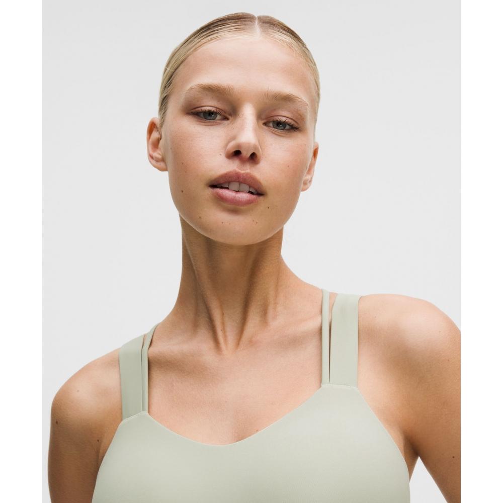 Lululemon Like A ClouD Longline brA  Light Support  D DD Cup Fog Green
