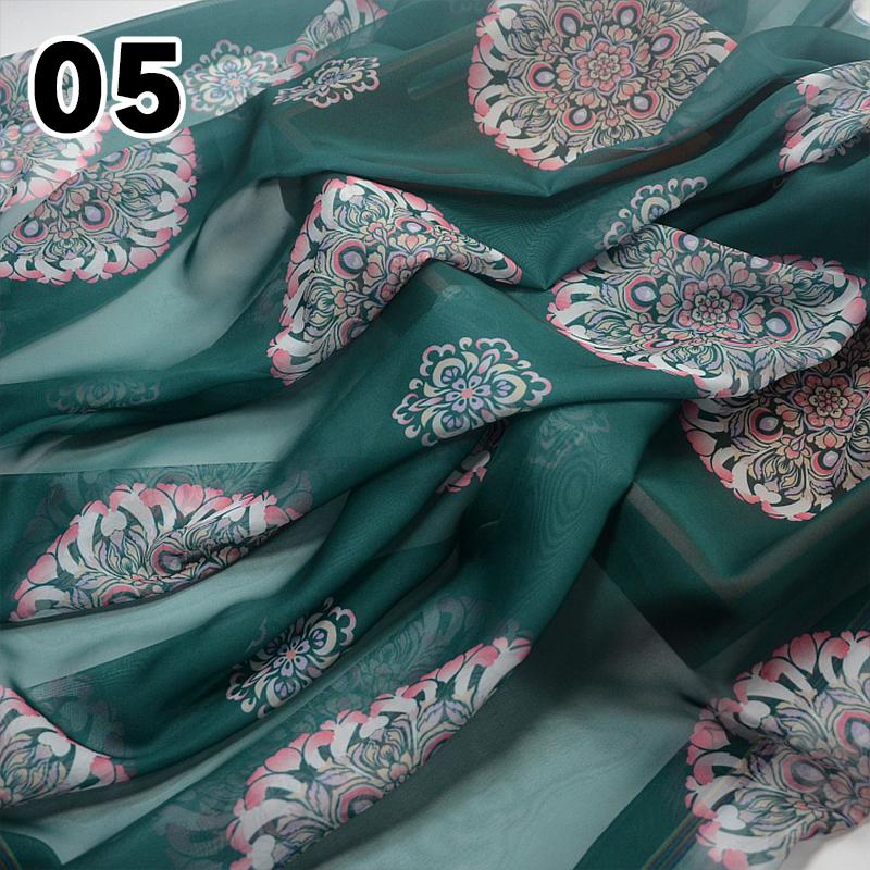 50X145Cm Dunhuang Tuanhua Tulle Fabric By Meter for Hanfu Skirts Dress Wedding Chinese Diy Sewing Craft Gradient Chiffon Fabric