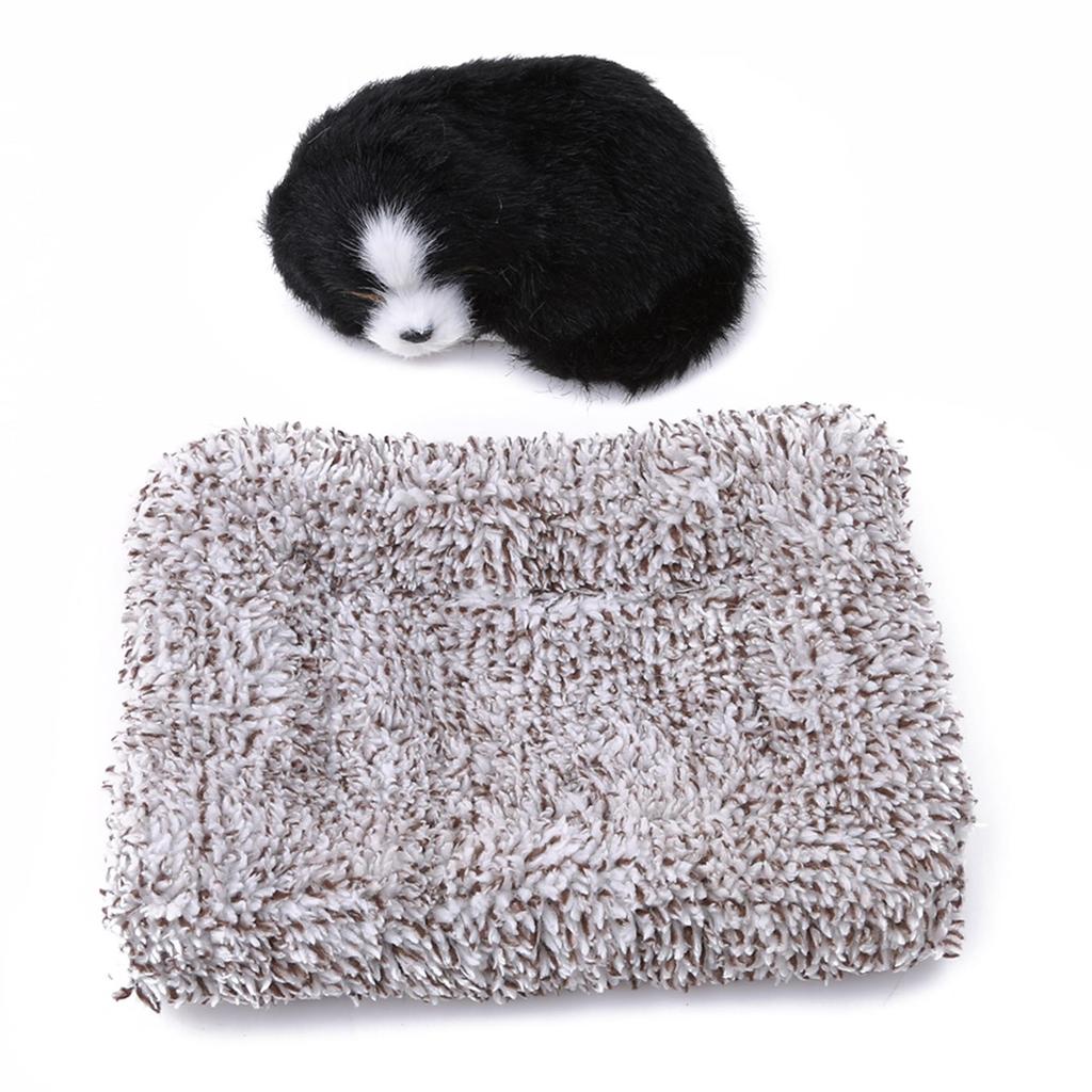 Kawaii Dog Ornaments Cute Lying On Mat Dogs Figurines Home Decor Modern Office Living Room Desk Decoration Crafts Accessories