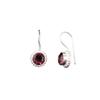 Rhodolite Gemstone 925 Sterling Silver Jewelry Handcrafted Dangle Earrings 0.93" EE-177-7