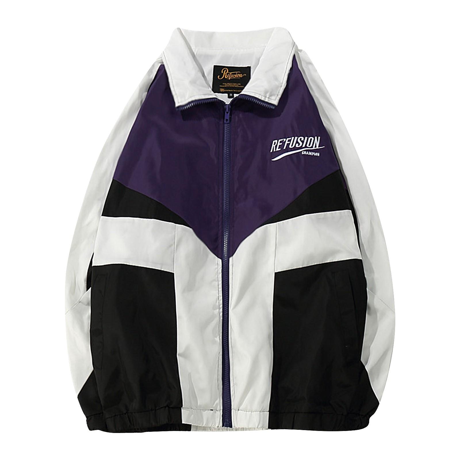 

Женские модные повседневные универсальные повседневные толстовки с круглым вырезом на молнии до половины, повседневные толстовки с решетчатым верхом и длинными рукавами с графикой M фиолетовый