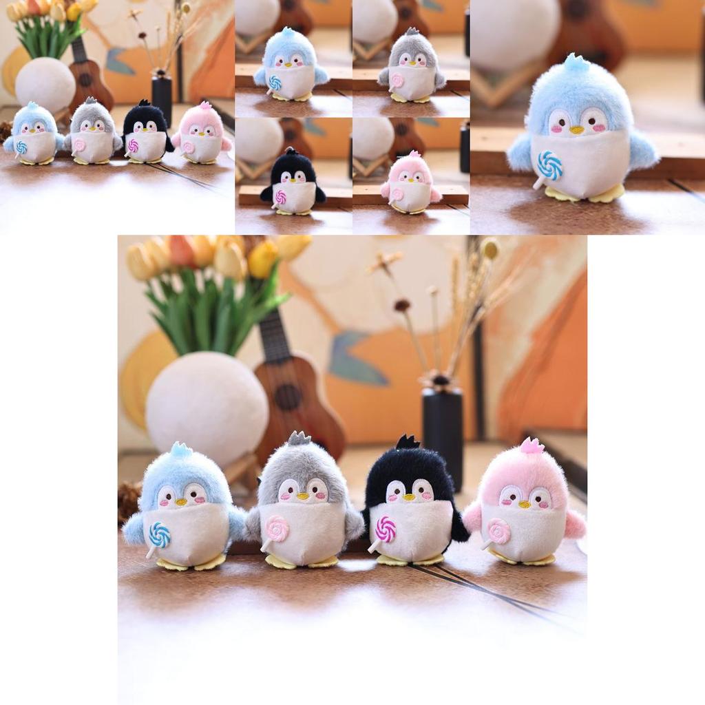 Cute Penguin Plush Doll With Pp Cotton Filling For Bag And Keyring Use