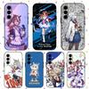 Spiel Uma Musume Pretty Derby Handyhülle Für Samsung Galaxy S25 S24 S23 S22 S21 S20 Plus Ultra Note20 Weich Schwarz