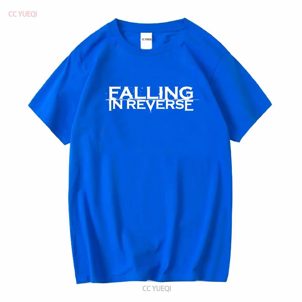 Falling in Reverse Logo T Shirt Cotton Black Men S to 5XL NB1609 vintage Washed Unisex Stylish Top For Everyday Wear Casual