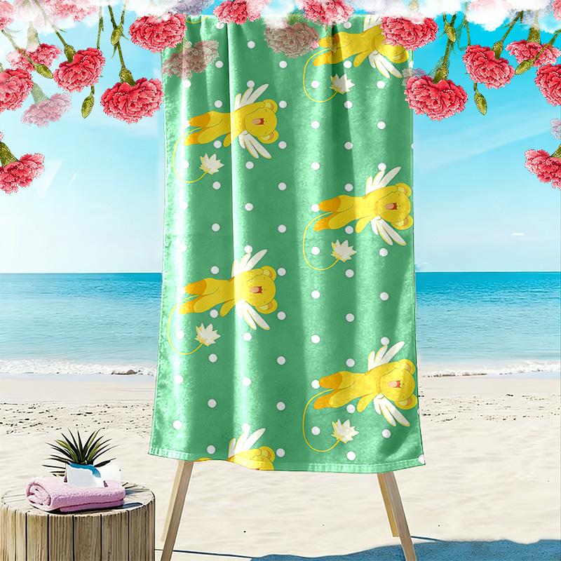 Cardcaptor Sakura3 Print Beach Towel, Large Soft Quick Dry Towel for Beach Camping Swimming
