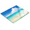 Tempered Multifunctional Decorative Glass Board Paradise Beach 60X52 Cm