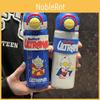 Ultraman Kids Insulated Water Bottle With Straws For School And Travel