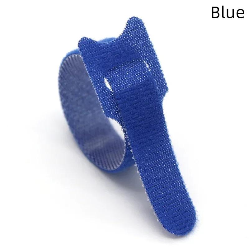 Reusable Cable Ties 15cm Nylon Hook Loop Straps Wire Organizer Fastening Wraps for Cable Management Storage