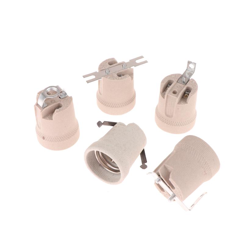 1 Piece Fixing Bracket Large Screw Cap Lamp Base E27 Vintage Ceramic Lamp Fittings Socket Lamp Base Holder Accessory