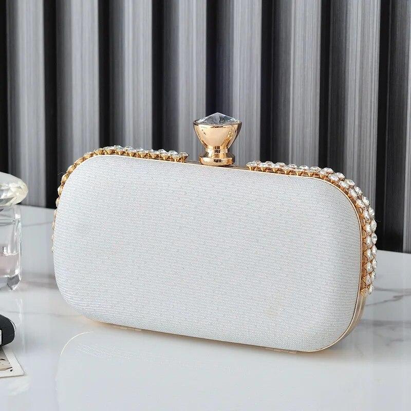 Elmas Tasarımcı Çantalar Lüks Kadınlar Için Crossbody Omuz Çantası Düğün Akşam Cüzdan Küçük Messenger Debriyaj Çanta