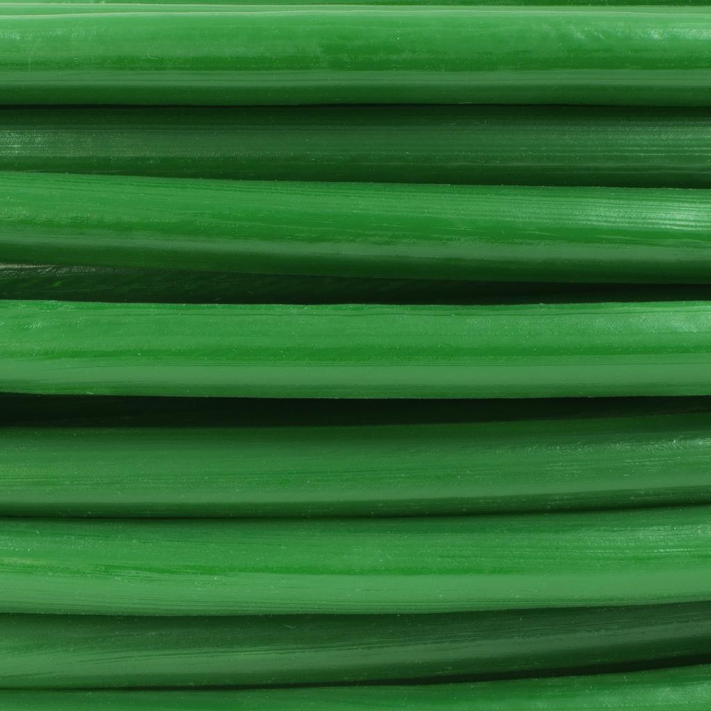 50m DRAHTSEIL in PVC 5/8mm GRÜN verzinkt Stahlseil Seil Draht Stahl