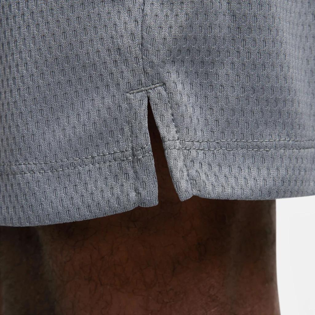 Nike Dri-Fit 8" Basketball Shorts Solid Color Loose Straight Casual Shorts Men Shorts Gray DV9524-065
