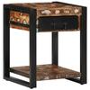 VidaXL Multicolored Side Table 40x40x50cm Solid Reclaimed Wood, End Table, Sofa Side Table, Table of 4015942