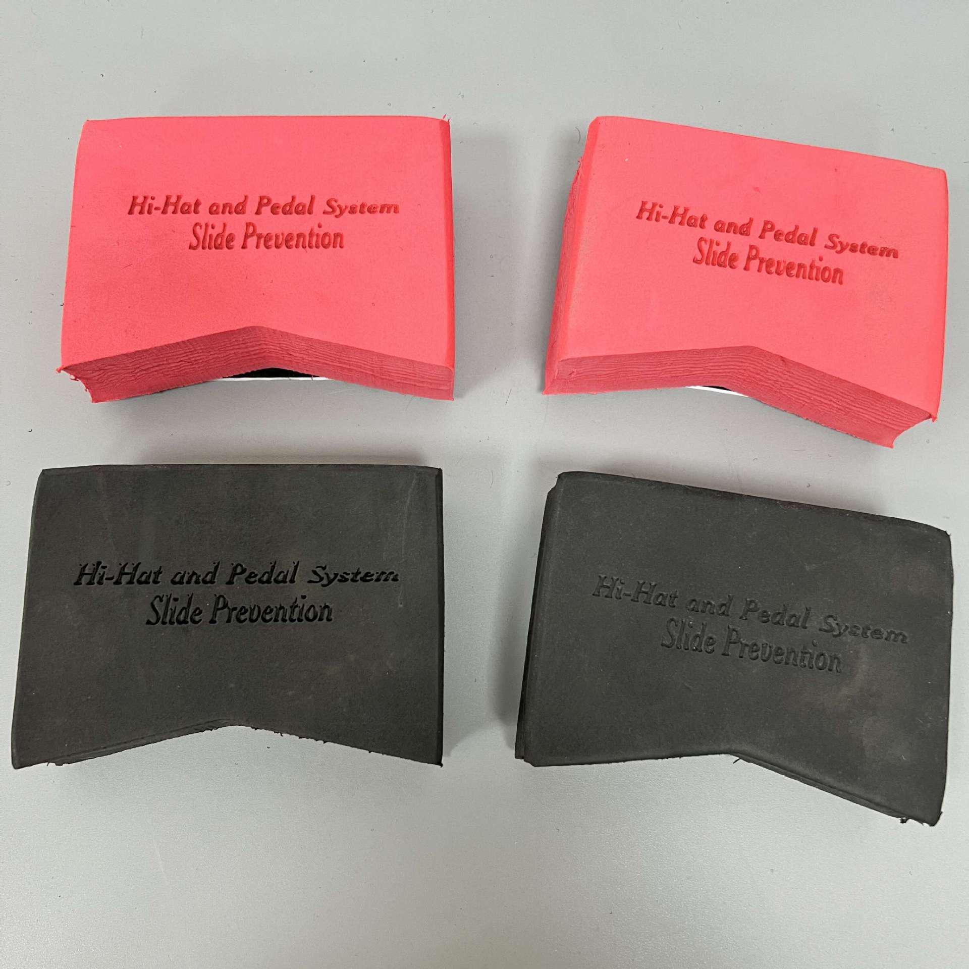 

Anti-Slip Cotton Jazz Drum Set Stand with Single & Double Pedal Anti-slip Drum Mat (Set of 2) червоний