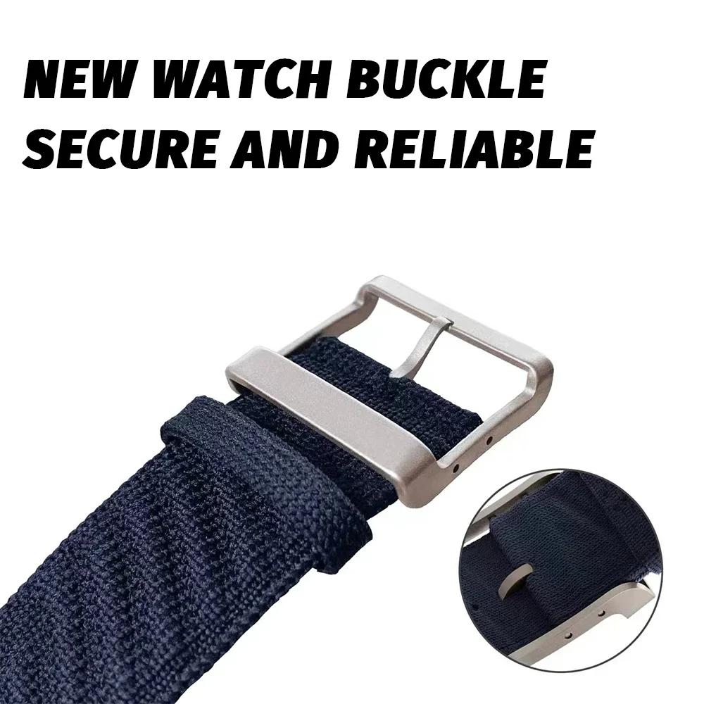 Nylon Sportband voor Apple Watch 45mm 44mm 49mm 46mm 38 40 41 42 mm Voor iwatch Serie 10 9 8 7 6 SE Ultra 2/1 band polsband