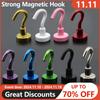 Silné magnetické háčky Nosné Domácí Kuchyňský Bar Úložné háčky Háčky na klíče Věšáky do koupelny Víceúčelový magnetický háček