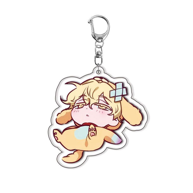 

Kawaii Anime LucaHyuna MiziSua Figure Cute Acrylic Keychain Decoration Cartoon Students Christmas Bag Charm Jewelry Gifts Toys about 5cm