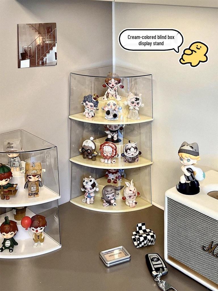 Light Weave Transparent Display Box: Dustproof Garden Pendant & Doll Figure Storage Stand