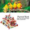     Windproof Warm Snuggle Hut Cage Bed Cave for Pet Bird (Owl S)