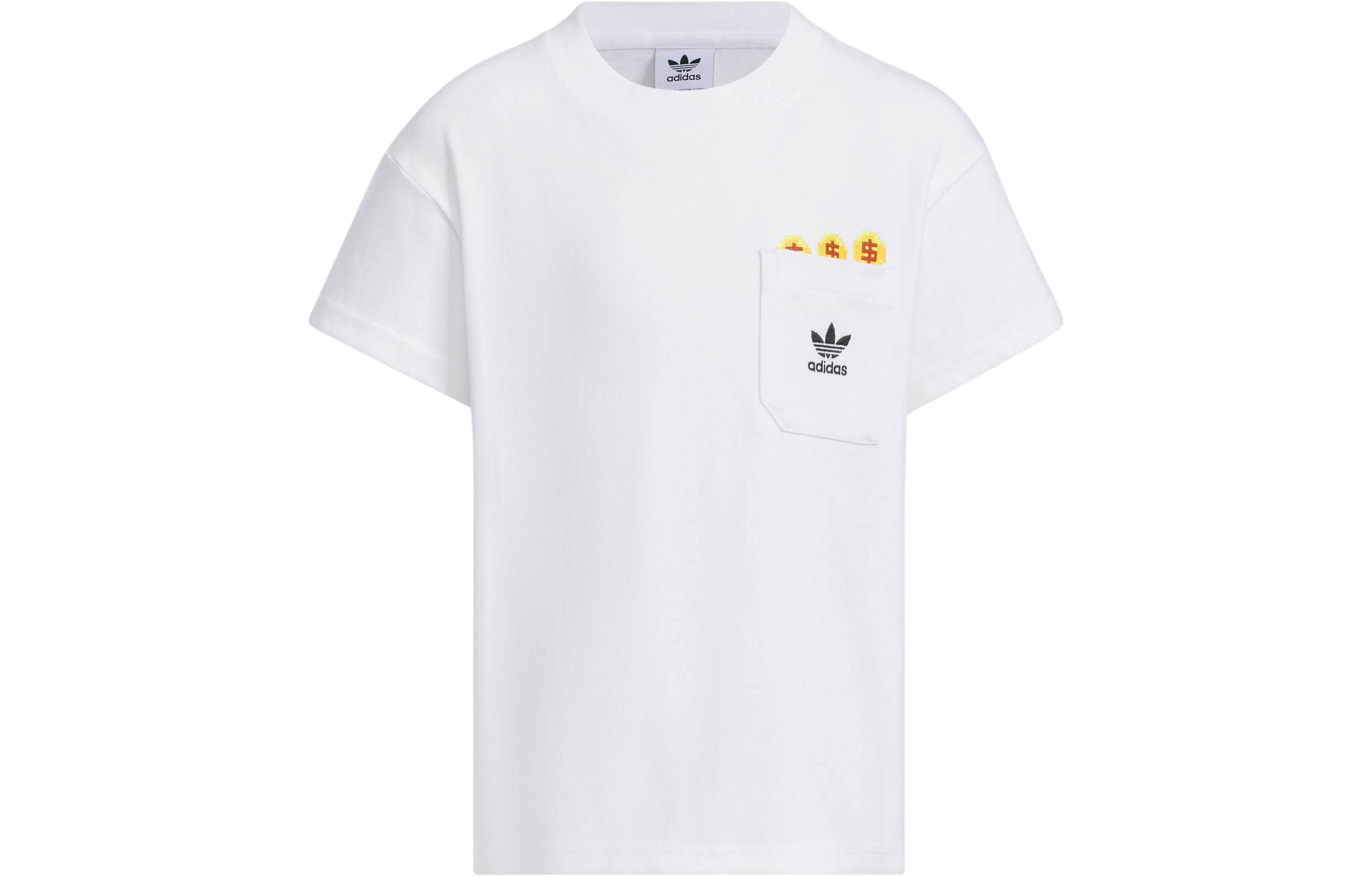 Adidas Originals T Shirt EGAME GRAPHIC LITTLE T SHIRT White Kids JI9839 116