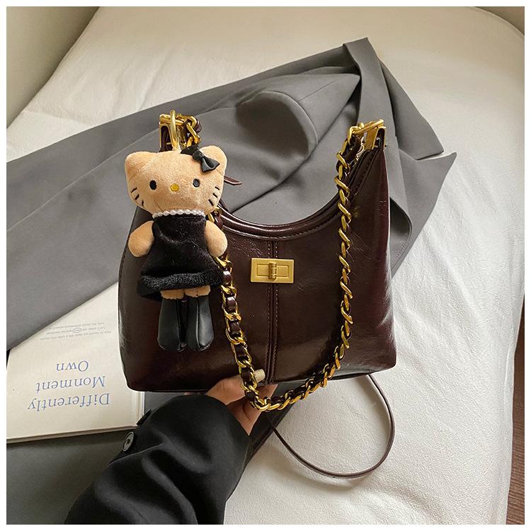 Modische und einfache Tasche, Retro-Umhängetasche, Ketten-Achseltasche