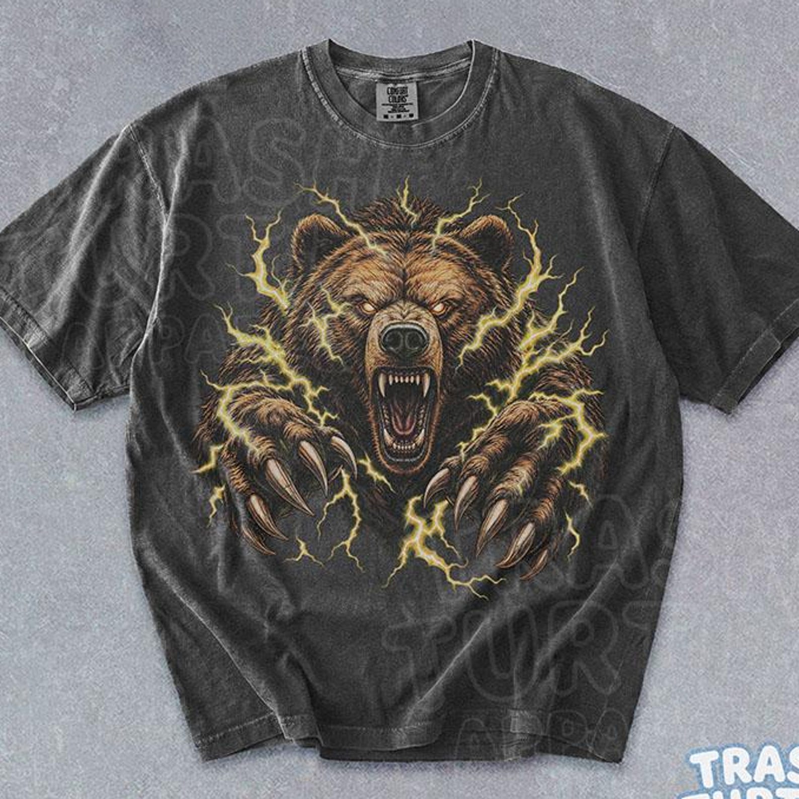 90s Bear Shirt Vintage Wildlife TShirt Adventure Bear T-shirt Outdoor Retro Graphic Gift 90s Tee L