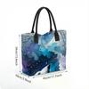  Watercolor Wolf Tote Bag Fashion Large Capacity Casual Shoulder Handbag