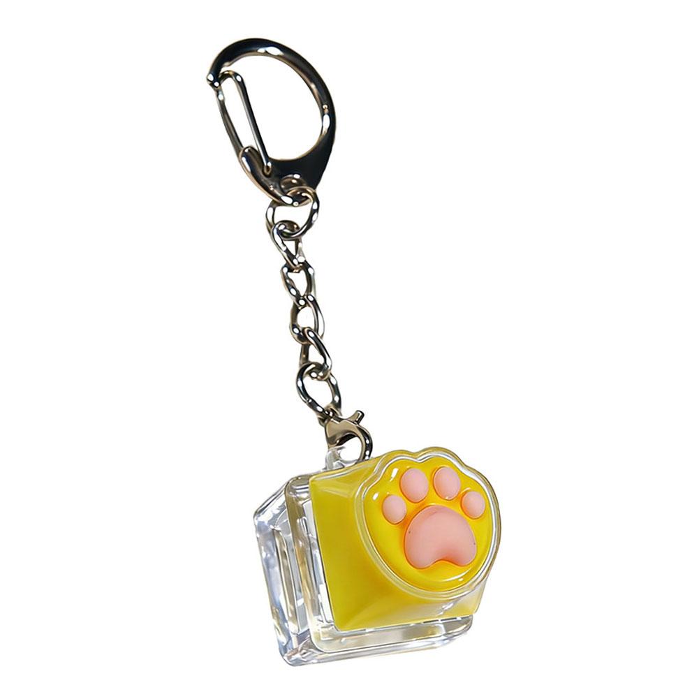 Cute Cat Claw Fingertip Decompression Pressure Toy Key Chain Key Ring Keycap Tester Back Bag Pendant Festival Gift For Couples