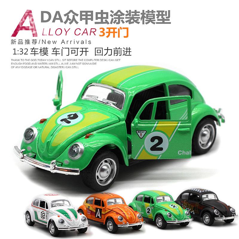 AABLA1 1:32 Volkswagen Beetle Car Model Alloy Car Classic Toys Diecasts Model Vehicles Collection Children Toy Gifts